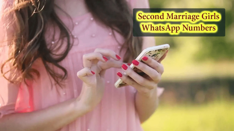 second marriage girls whatsapp number